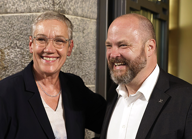 Sibylle Keupen und ihr Herausforderer Dr. Michael Ziemons